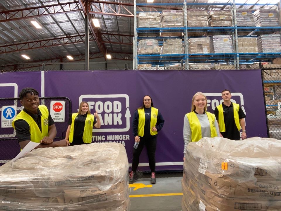 NETTS apprentices lend a hand to Foodbank